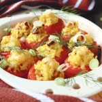 Paradajz punjen pirincem i sirom